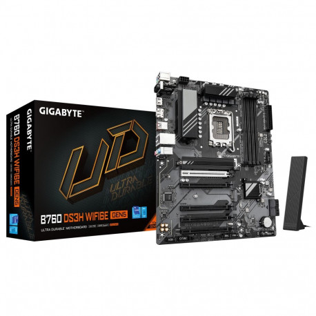 Gigabyte B760 DS3H WF6E GEN5 emaplaat Intel protsessoripere LGA1700 protsessoripesa DDR5 toetatud kõ