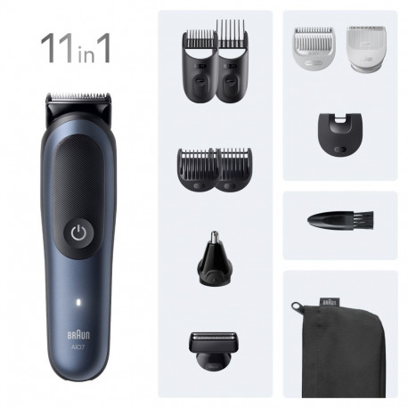 Braun 11in1 hoolduskomplekt | All-in-One Series 7 AIO7540 | juhtmevaba | pikkuseastmeid 14 | must/si