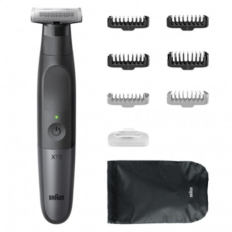 Braun | Face and Body Hair trimmer | XT5200 Series X | Cordless | Wet & Dry | Black/Silver