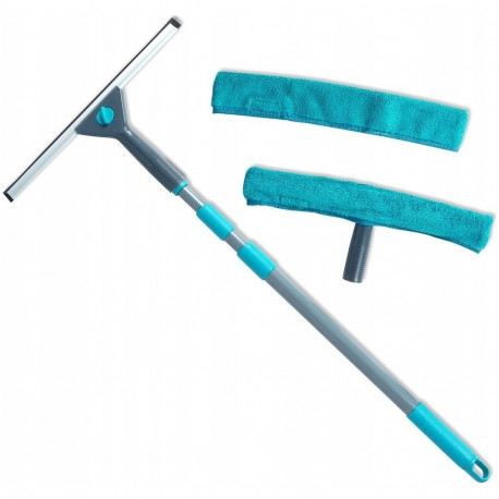 Vilde window cleaner Telescopic window mop with squeegee, 4 pcs.