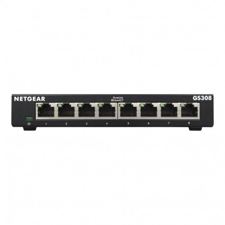 NETGEAR 8-portine gigabitine Etherneti haldamata lüliti GS308