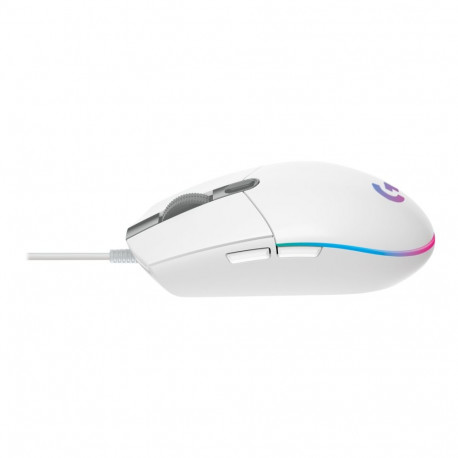 LOGITECH Gaming Mouse G203 LIGHTSYNC Mouse optical 6 buttons wired USB white