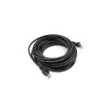 Network Cable - Cat5E UTP Patch Cord 7.5m Solid Copper Gold-Plated Black