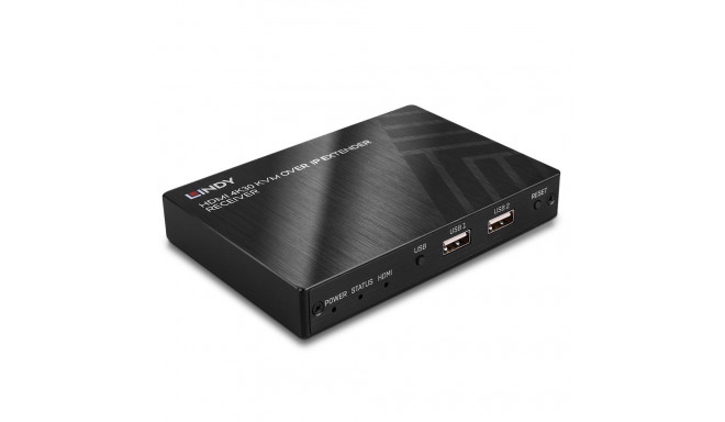 KVM Extender - LINDY KVM over IP Extender, 150 m, Black