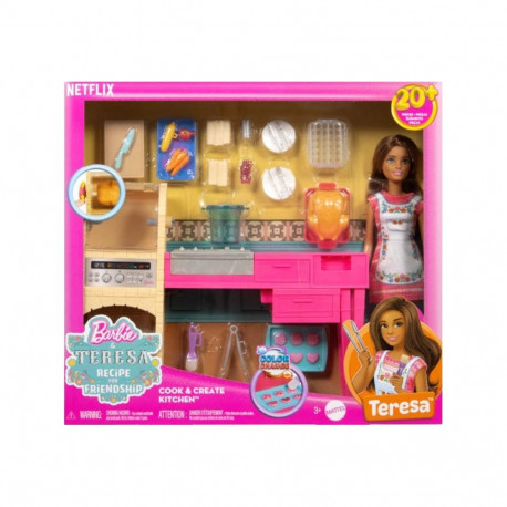 Zestaw lalka barbie kuchnia teresy przepis na przyjaźń