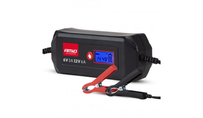 digitaalne akulaadija std gel agm wet max 6a 6v 12v amio-04524