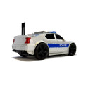 Auto Policji na Baterie 1:20 Światła i Dźwięki z Naciągiem Srebrne