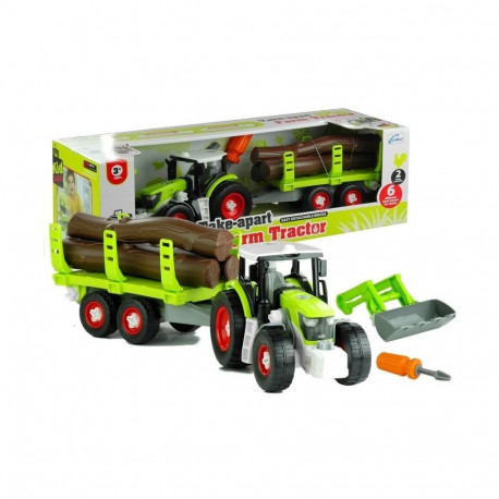 Lahtivõetav traktor haagise ja puiduga 43 cm