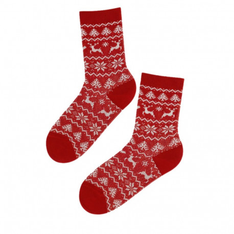 SOKISAHTEL CRISTA punased jõulusokid kitsekestega 444