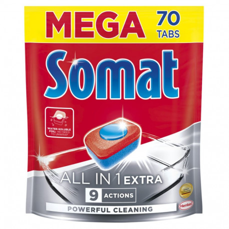 Dishwasher tablets SOMAT All-in-One Extra 75 pcs