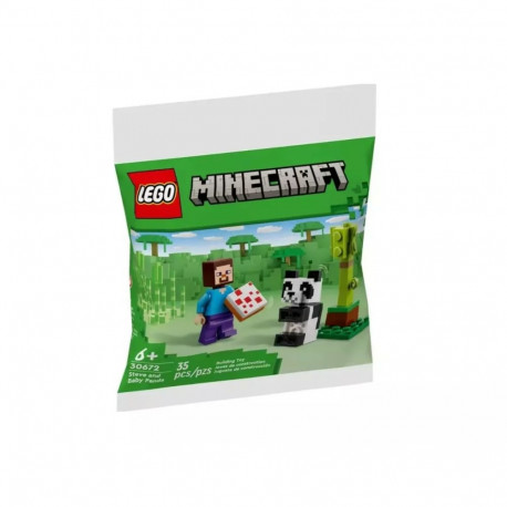 Lego Minecraft 30672 Steve and Baby Panda Building Set