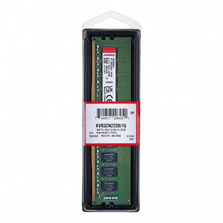 Kingston Technology ValueRAM KVR32N22D8/16 mälumoodul 16 GB 1 x 16 GB DDR4 3200 MHz