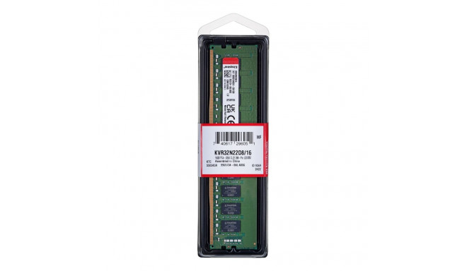 Kingston Technology ValueRAM KVR32N22D8/16 mälumoodul 16 GB 1 x 16 GB DDR4 3200 MHz
