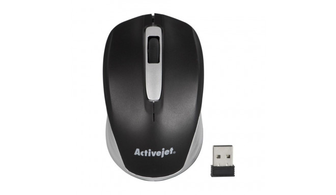 Activejet AMY-313 juhtmevaba USB optiline hiir 1200 DPI must ja hall