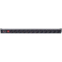 Intellinet Vertical Rackmount 12-Output Power Distribution Unit (PDU), EU CEE 7/3 Outlets, With On/O