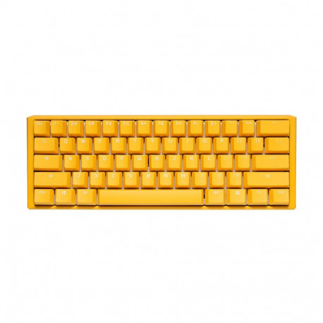 Ducky One 3 Mini kollane mänguklaviatuur USB QWERTY US inglise