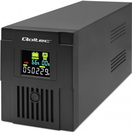 Qoltec 53770 katkematu toiteallikas (UPS) line-interactive 1.5 kVA 900 W 2 AC pistikupesa