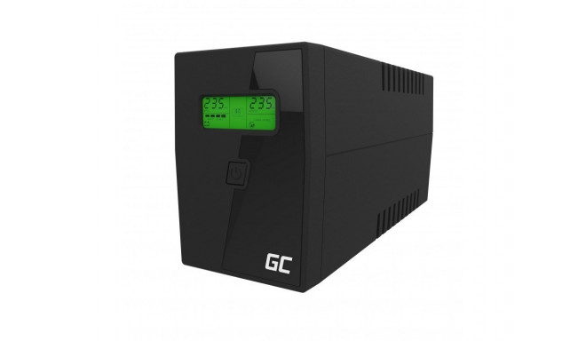 Green Cell UPS01LCD uninterruptible power supply (UPS) Line-Interactive 0.6 kVA 360 W 2 AC outlet(s)
