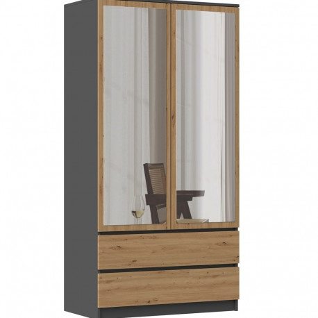 Topeshop SZAFA MALWA AN/AR L bedroom wardrobe/closet 5 shelves 2 door(s)