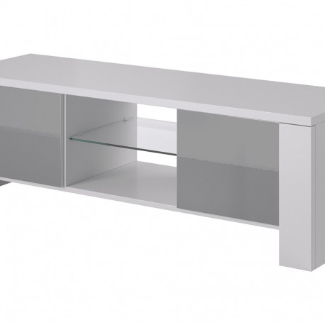 Cama TV stand WEST 42/130/42 white/grey gloss