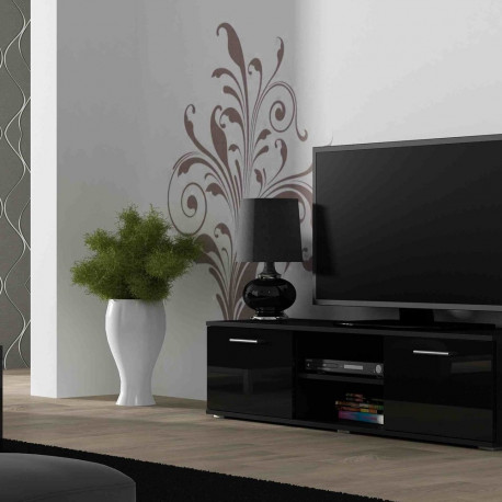 Cama TV stand SOHO 140 black/black gloss