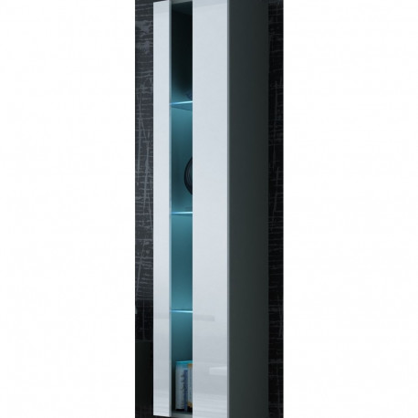 Cama Shelf unit VIGO NEW 180/40/30 hall/valge läikiv riiul