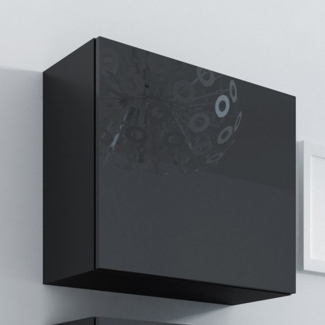Cama Square cabinet VIGO 50/50/30 black/black gloss
