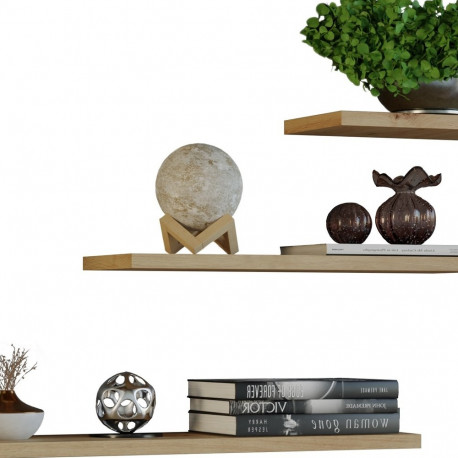 Topeshop TOBI 3P ARTISAN shelve Floating shelf Wall mounted Particle board Oak, Wood