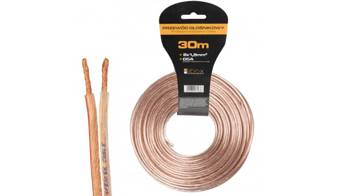 Libox LB0008-30 audio-kaabel 30 m läbipaistev