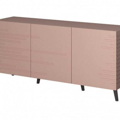 Nova chest of drawers 155x40x72 Pink Mat