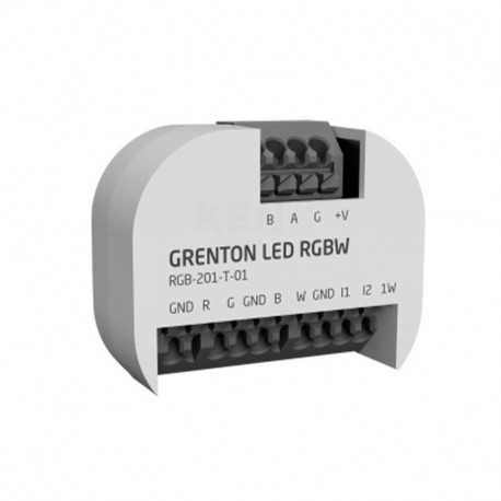 GRENTON LED hämardusmoodul RGBW/ 1-wire/ digitaalsed sisendid (2 sisendit)/ süvistatav/ TF-BUS