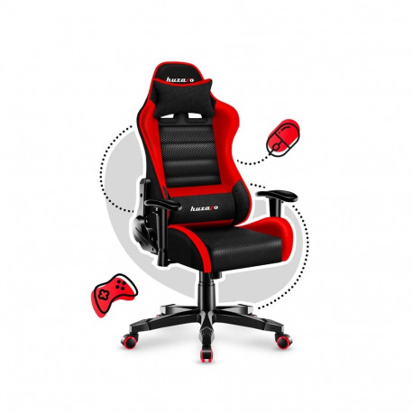 Gaming chair for children Huzaro HZ-Ranger 6.0 Red Mesh, black and red