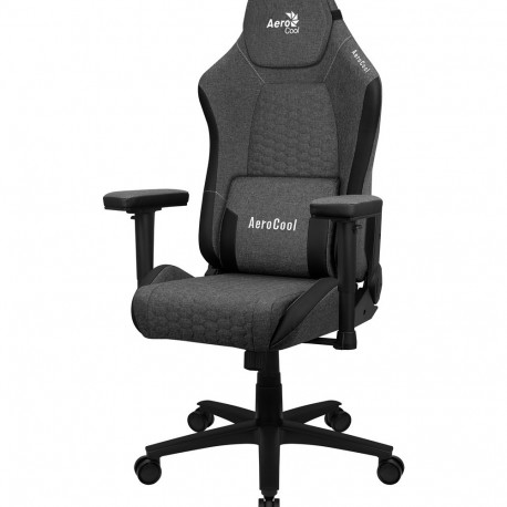 Aerocool CROWNASHBK, Ergonomic Gaming Chair, Adjustable Cushions, AeroWeave Technology, Black