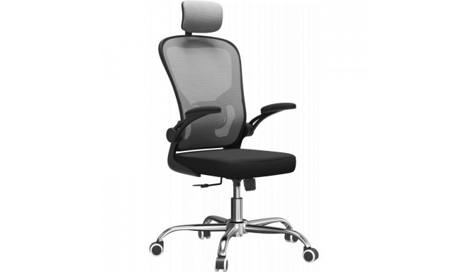 Topeshop Dory hall kontoritool polsterdatud istme ja võrk-seljatoega