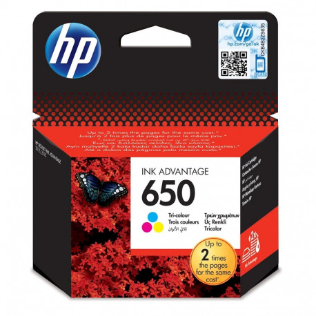 HP 650 originaal tsüaan, magenta, kollane 1 tk