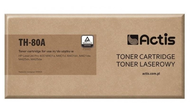Actis TH-80A tooner (asendus HP 80A CF280A; standard; 2700 lehekülge; must)