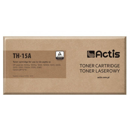 Actis TH-15A tooner (asendus HP 15A C7115A, Canon EP-25; standard; 2500 lehekülge; must)