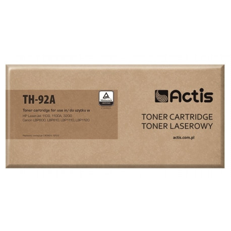 Actis TH-92A tooner (asendus HP 92A C4092A, Canon EP-22; standard; 2500 lehekülge; must)