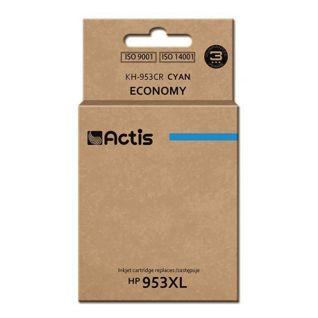 Actis KH-953CR tindikassett (asendus HP 953XL F6U16AE; standard; 25ml; sinine) – uus kiip