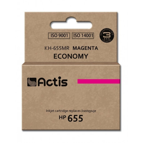 Actis KH-655MR ink (replacement for HP 655 CZ111AE; Standard; 12 ml; magenta)