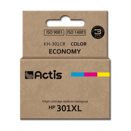 Actis KH-301CR Ink (replacement for HP 301XL CH564EE; Standard; 21 ml; color: cyan, magenta, yellow)