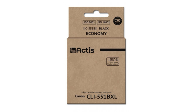 Actis KC-551Bk tint (asendus Canon CLI-551BK; standard; 12 ml; must)