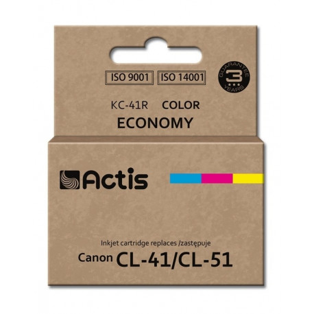 Actis KC-41R Ink (replacement for Canon CL-41/CL-51; Standard; 18 ml; color: cyan, magenta, yellow)