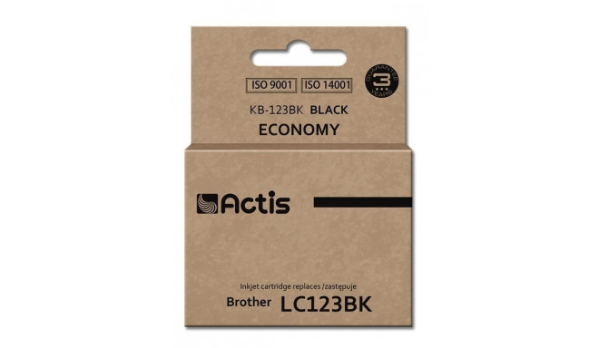 Actis KB-123Bk tint (asendus Brother LC123BK/LC121BK; standard; 15 ml; must)