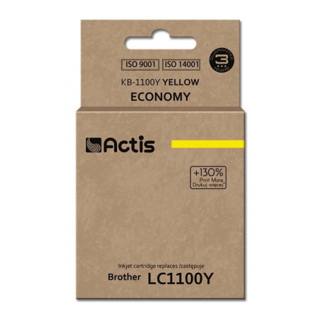 Actis KB-1100Y Ink (replacement for Brother LC1100Y/980Y; Standard; 19 ml; yellow)
