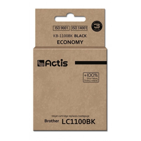 Actis KB-1100Bk tint (asendus Brother LC1100BK/980BK; standard; 28 ml; must)