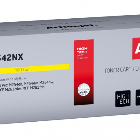 Activejet ATH-F542NX toner (replacement for HP 203X HP203X CF542X CRG 054H Y CRG054H; Supreme; 2500 