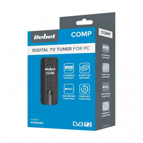 Rebel Comp Tuner DVB-T2,DVB-C,DVB-T H.265 HEVC USB