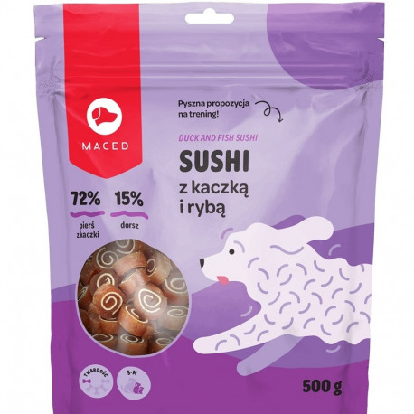 MACED Duck and fish sushi - Dog treat - 500g