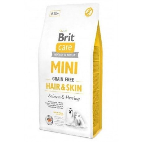 BRIT Care Mini Hair&Skin lõhe ja heeringa kuiv koeratoit 7 kg